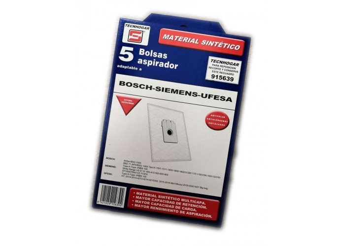 Bag Tecnhogar Compatible Bosch 915639