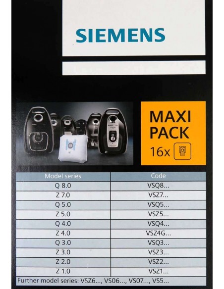 Maxi Pack Bags Siemens Type G x 16uds.