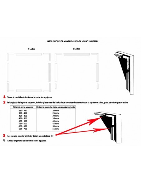 Board oven door, Universal