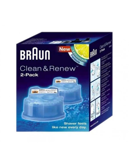 Cartucce di pulizia lame di rasoi Braun Clean & Renew