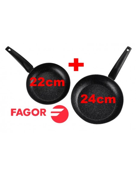 Set Sartenes Fagor Inducción 22cm + 24cm Aluminio