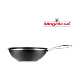 Wok 28cm Magefesa Prisma Inoxidable Inducción