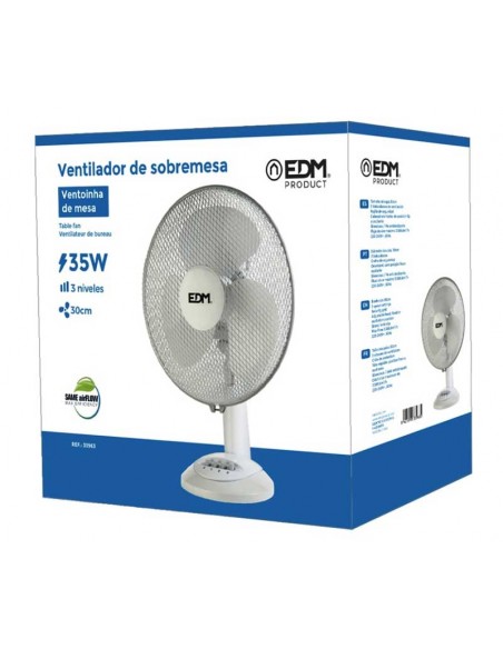 Imagen de Ventilador de sobremesa EDM 35w 30cm de aspas en