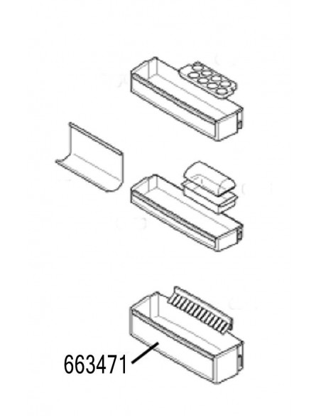 Bandeja botellero Frigorifico Bosch KGN39A73