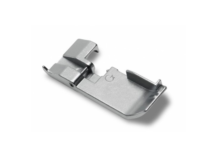 Presser foot for ruffling alpha