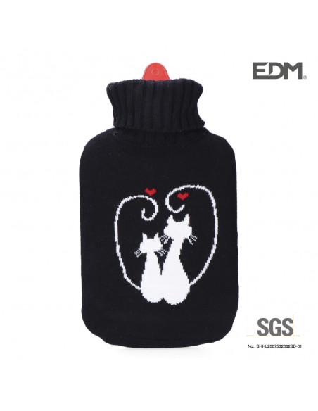 Image of Hot Water Bag EDM wool cover decorated in