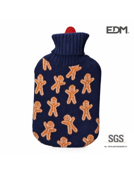 Image of Hot Water Bag EDM wool cover decorated in