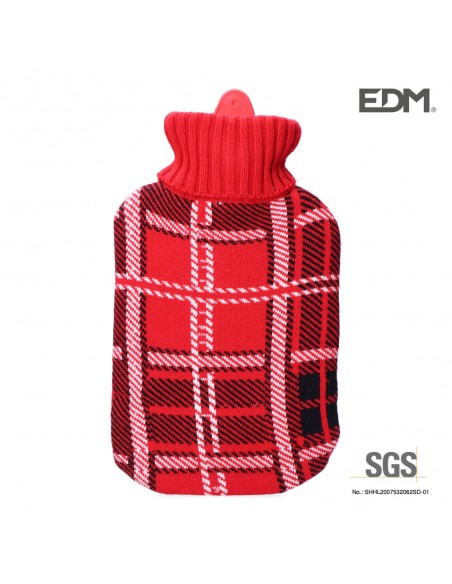 Image of Hot Water Bag EDM wool cover decorated in