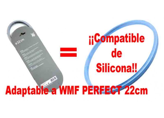 Servimenaje-Silicone pentola di gomma Compatibile per WMF PERFETTO 22 cm pentole