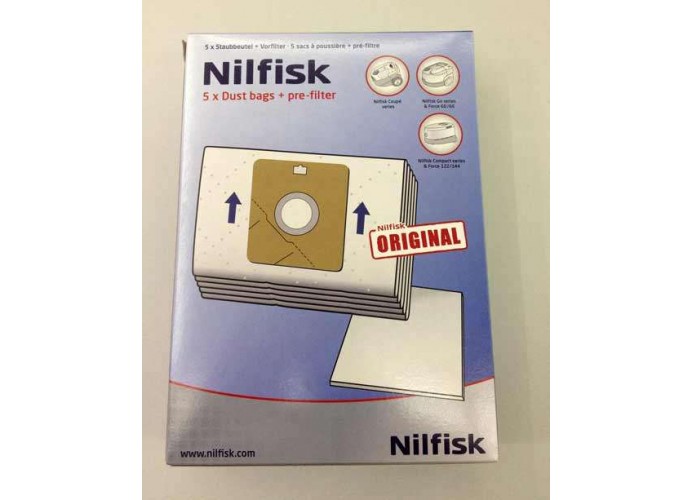 Image of Nilfisk Coupe, Compact and Go series vacuum cleaner bags