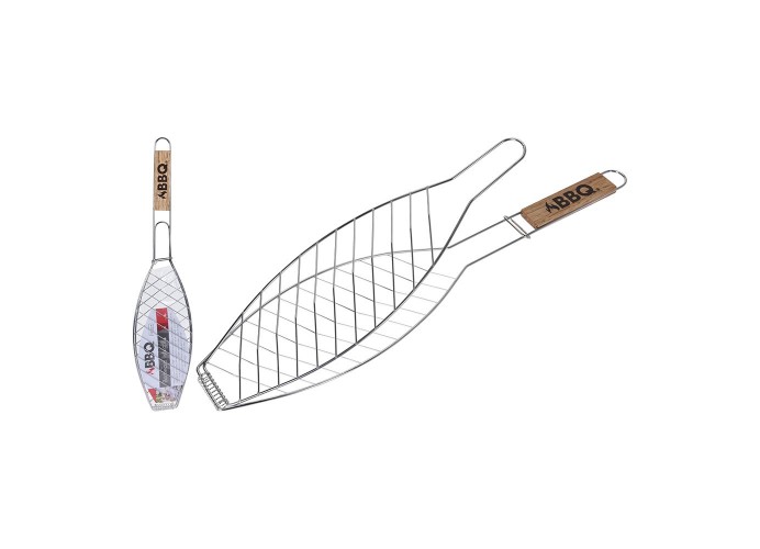 Bild von FISCHGRILL MIT HOLZGRIFF 14x58cm BBQ