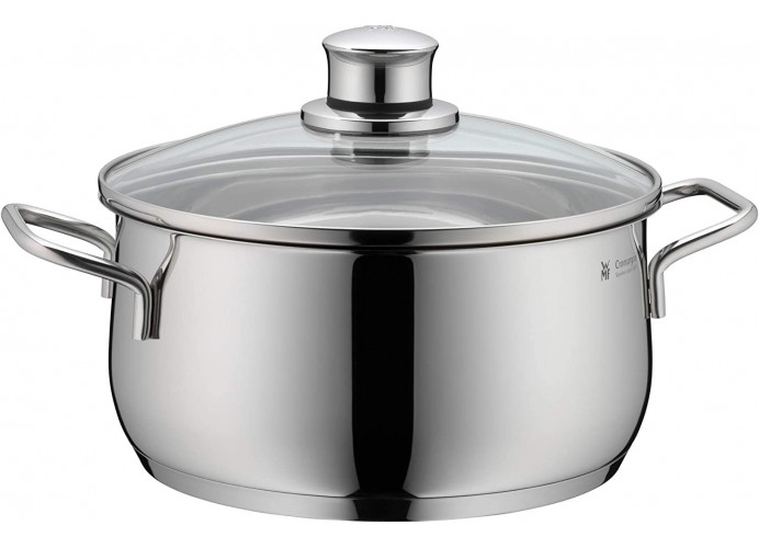 Image of Low Pot WMF Diadem Plus 16cm 2L Steel with lid in