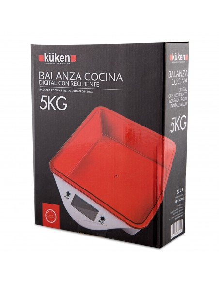 Imagen de Bascula de cocina digital KUKEN RECIPIENTE 5KG en